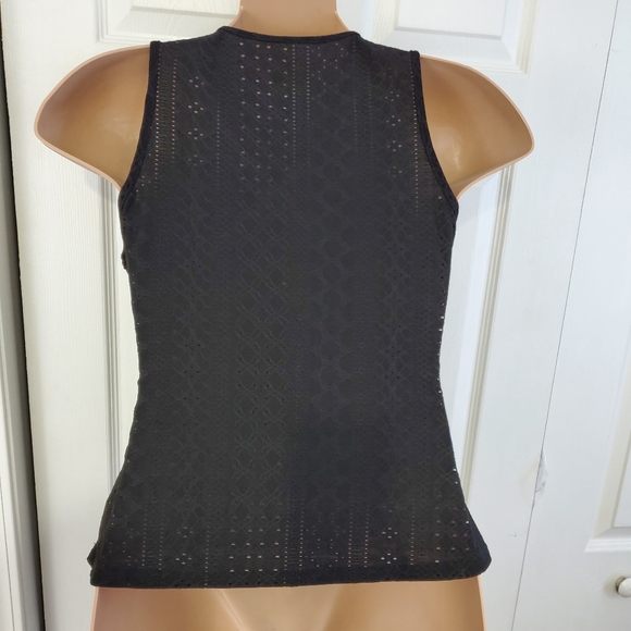 Shein Eyelet Faux Wrap Sleeveless Top - Picture 5 of 10